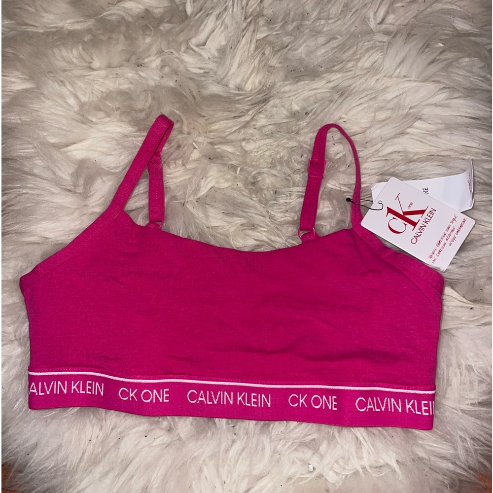 Calvin Klein Unlined Pink Bralette